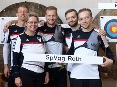 Die Recurve-Ligamannschaft der SpVgg Roth