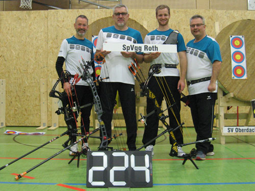 Die Recurve-Ligamannschaft der SpVgg Roth